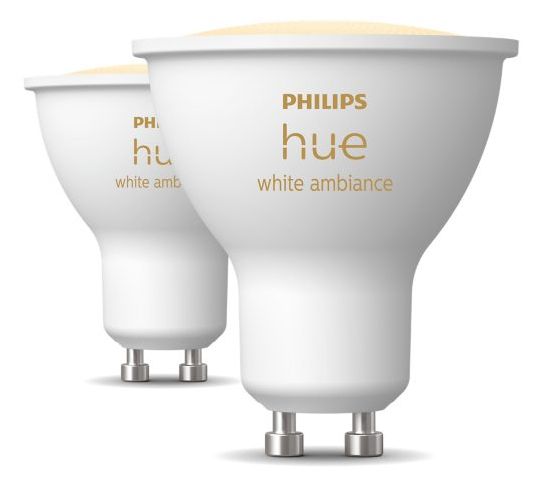 929003666702 PHILIPS 4.2W GU10 Tunable Smart LED 2-Pack Bulbs