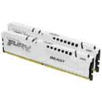 Kingston Technology FURY Beast 32GB 6400MT/s DDR5 CL32 DIMM (Kit of 2) White XMP