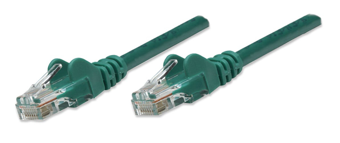 Image of Intellinet Network Patch Cable, Cat5e, 0.5m, Green, CCA, U/UTP,...