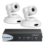 Vaddio AV Bridge 2x1 with 2 PrimeSHOT 10 HDMI cameras