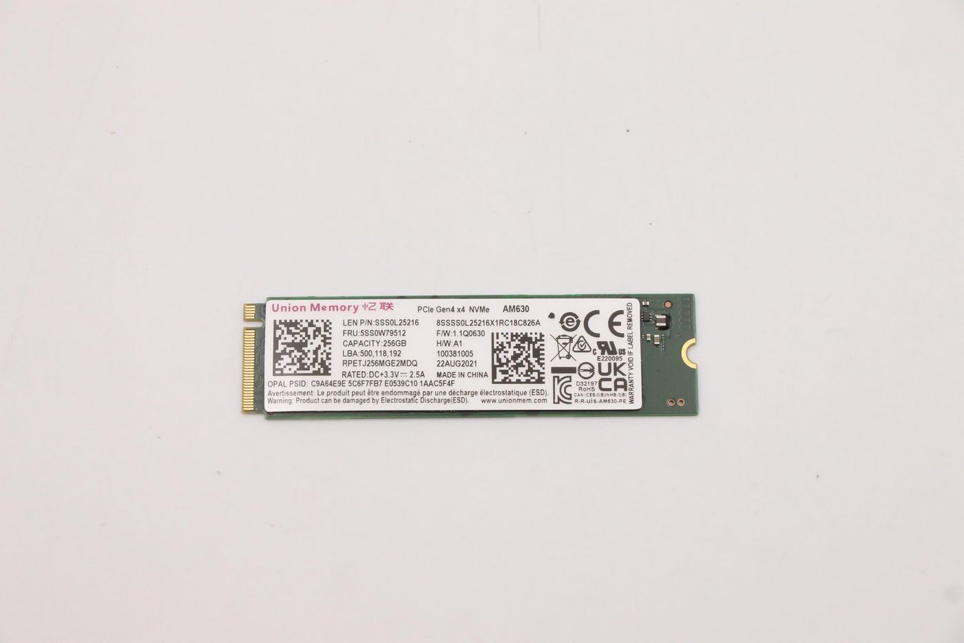 EU Product - 256G M.2 2280 PCIe 4.0 NVMe thumbnail