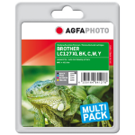 AgfaPhoto APB127SETD inktcartridge Zwart, Cyaan, Magenta, Geel