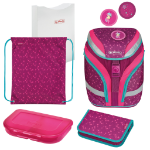 Herlitz SoftFlex Plus Unicorn Stars school bag set Girl Polyester Pink, Turquoise