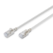 FDL SLIM 5M CAT.6a F-FTP LSZH PATCH CABLE  - GREY (SNAGPROOF)