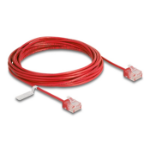 DeLOCK RJ45 Network Cable Cat.6 UTP Ultra Slim 5 m red with short plugs