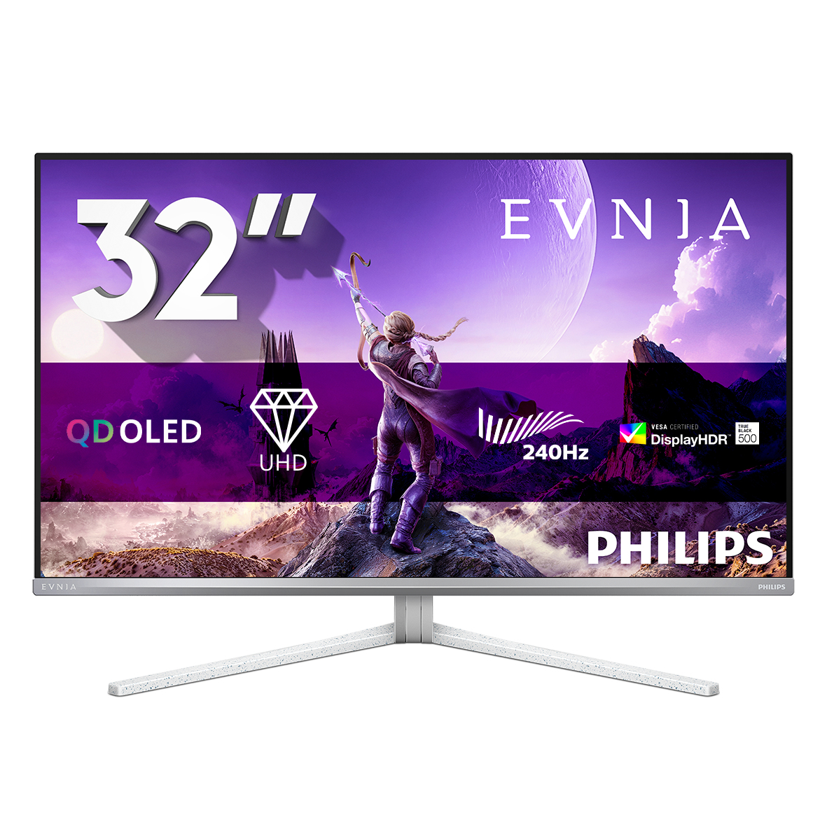 Philips White Evnia 8000 32M2n8900p/00 Computer Monitor 80 Cm (31.5") 3