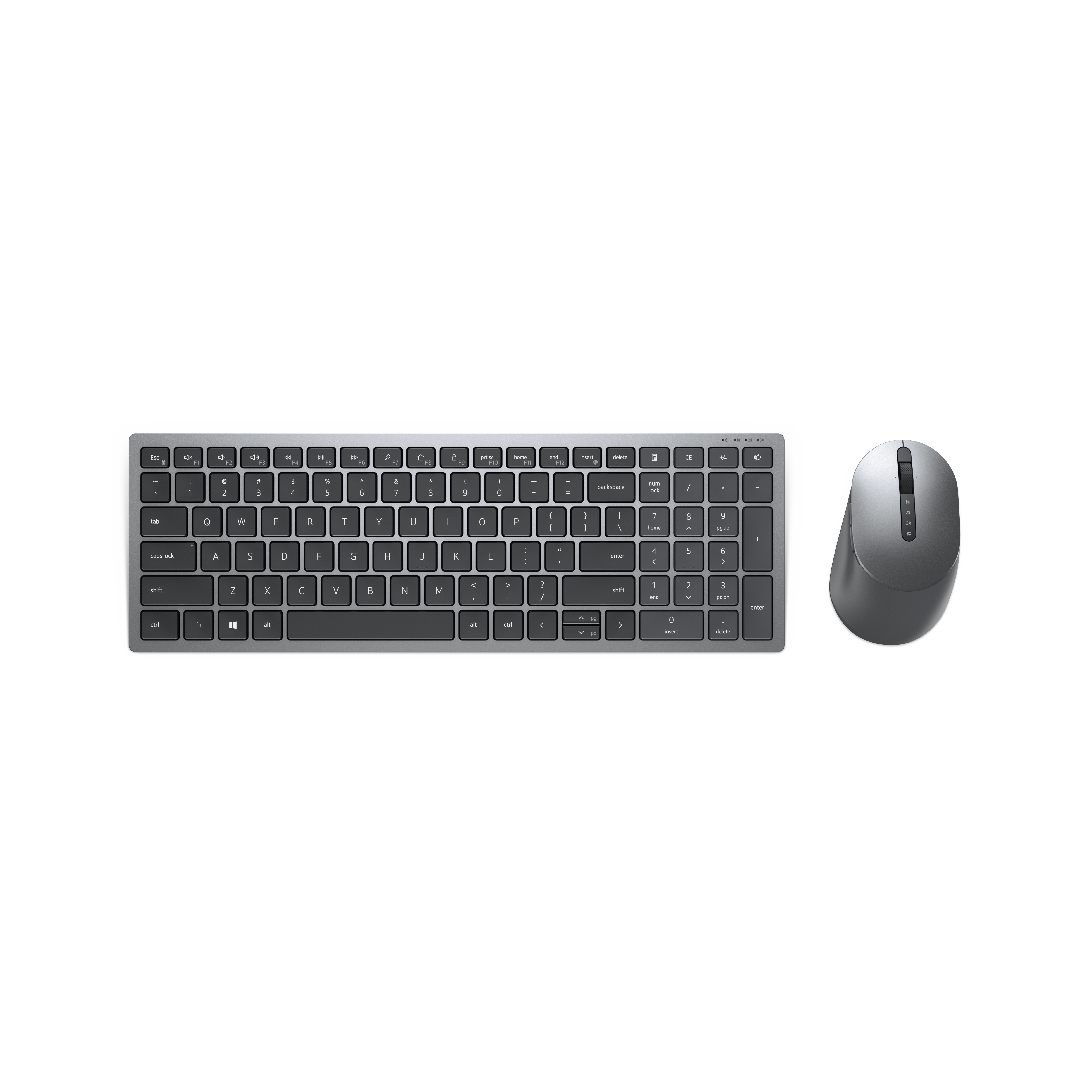 Image of DELL Multi-Device Wireless Keyboard and Mouse - KM7120W - UK (QWERTY)