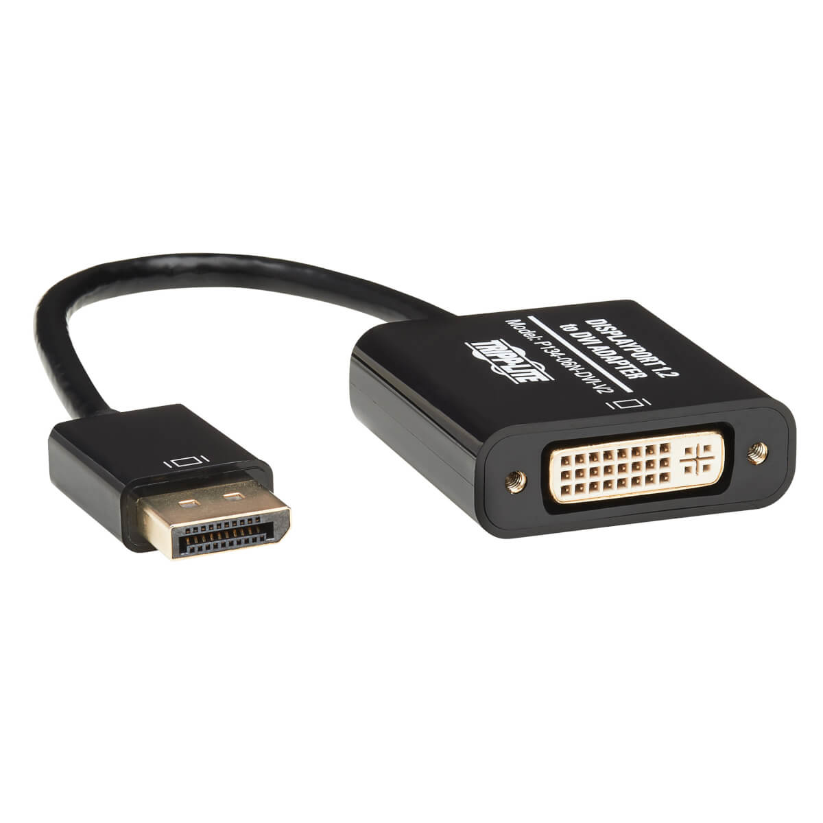 Image of Tripp Lite P134-06N-DVI-V2 DisplayPort to DVI Active Adapter Video...