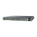 Cisco Catalyst C3560E-48TDE, Refurbished Managed L2/L3 Gigabit Ethernet (10/100/1000) 1U Black