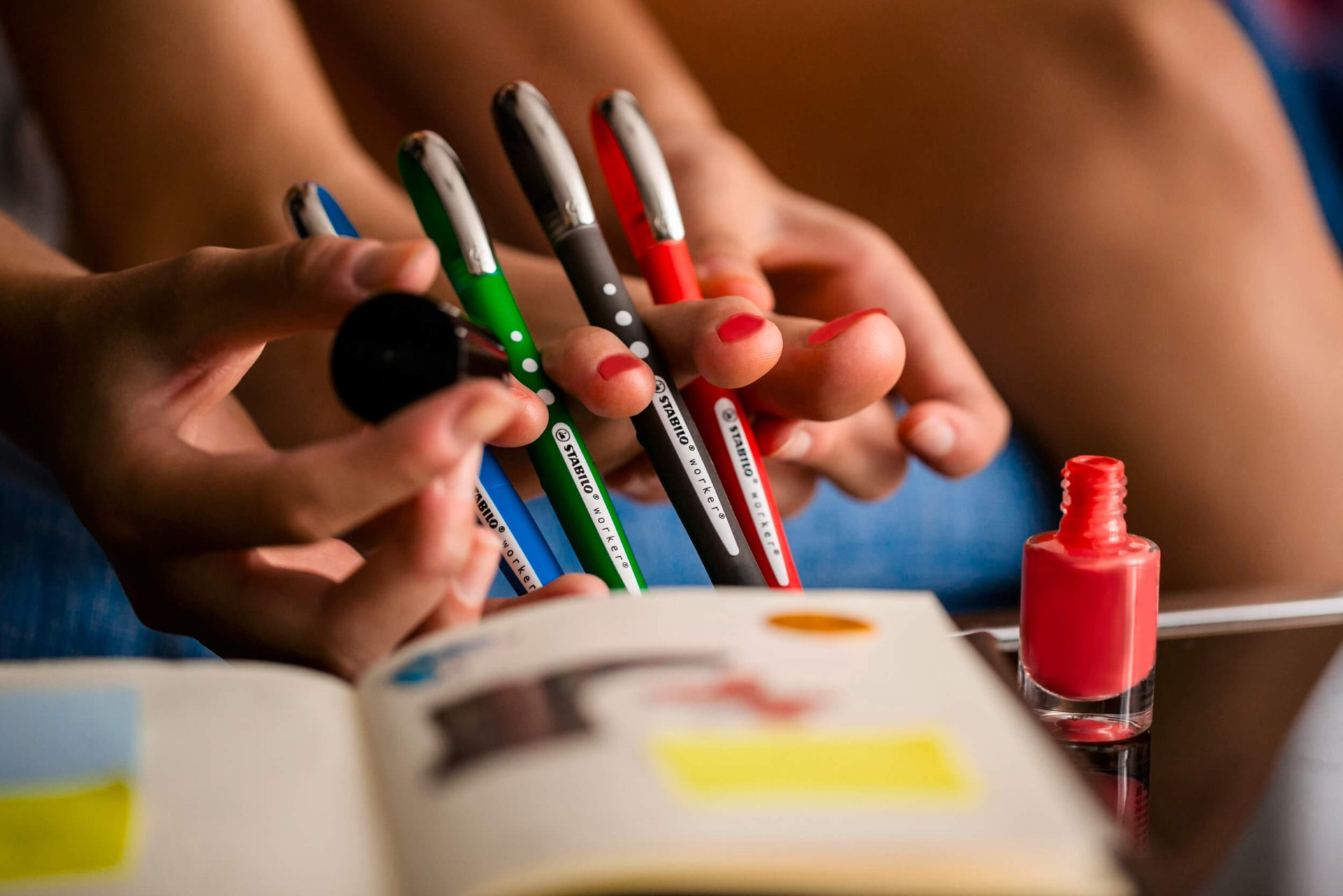 STABILO worker+ colorful Stick pen Blue 1 pc(s)