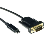 ACT SB0032 2m USB TYPE-C to VGA, M/M USB DISPLAY CABLE BLACK ACT
