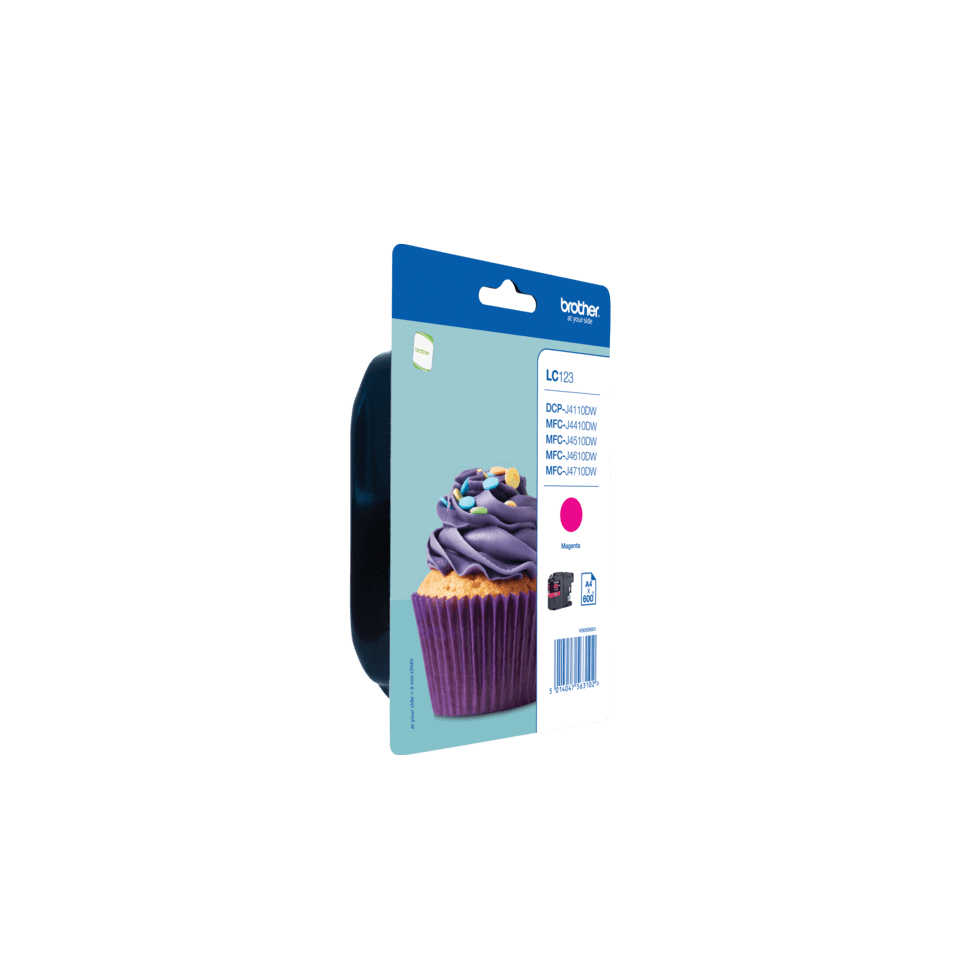 Brother LC-123MBP Ink cartridge magenta Blister. 600 pages 11ml for Br