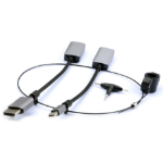 Prokord D-VAKP-DP kabelomvandlare (hane/hona) HDMI DisplayPort, DisplayPort Mini Svart, Grå