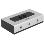 DeLOCK 87699 audio switch Black, Grey