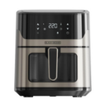 Black & Decker BXAF6500E Single 6.5 L Stand-alone 1600 W Low fat fryer Black, Grey