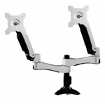 Amer AMR2AP monitor mount / stand 61 cm (24") Bolt-through Black, Silver