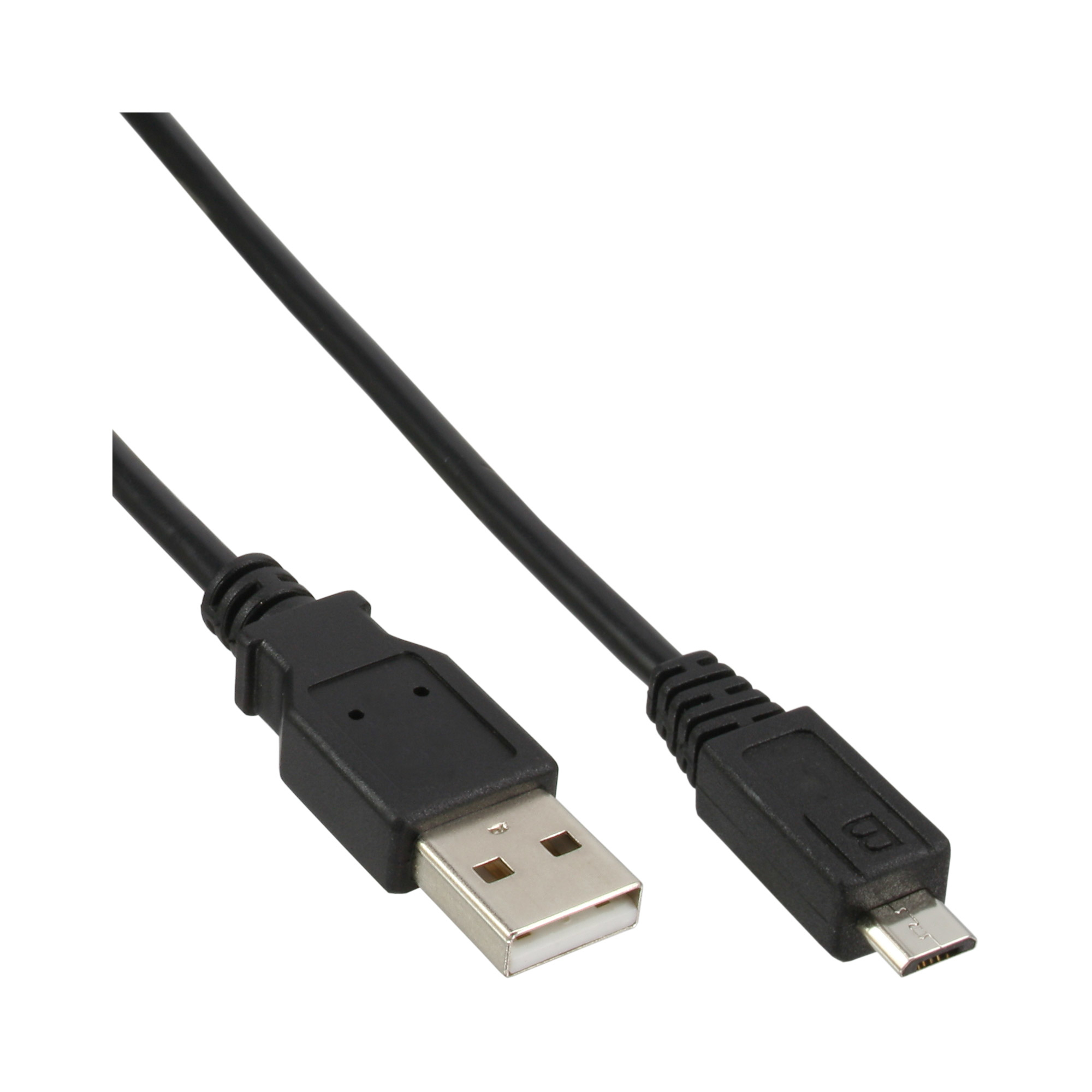 Image of InLine Micro USB 2.0 Cable USB Type A male / Micro-B male, black, 1.5m