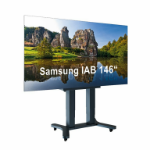 Hagor 6284 tv-bevestiging 3,71 m (146") Zwart
