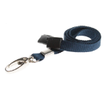 Digital ID 10mm Recycled Plain Dark Blue Lanyards with Metal Lobster Clip (Pack of 100)