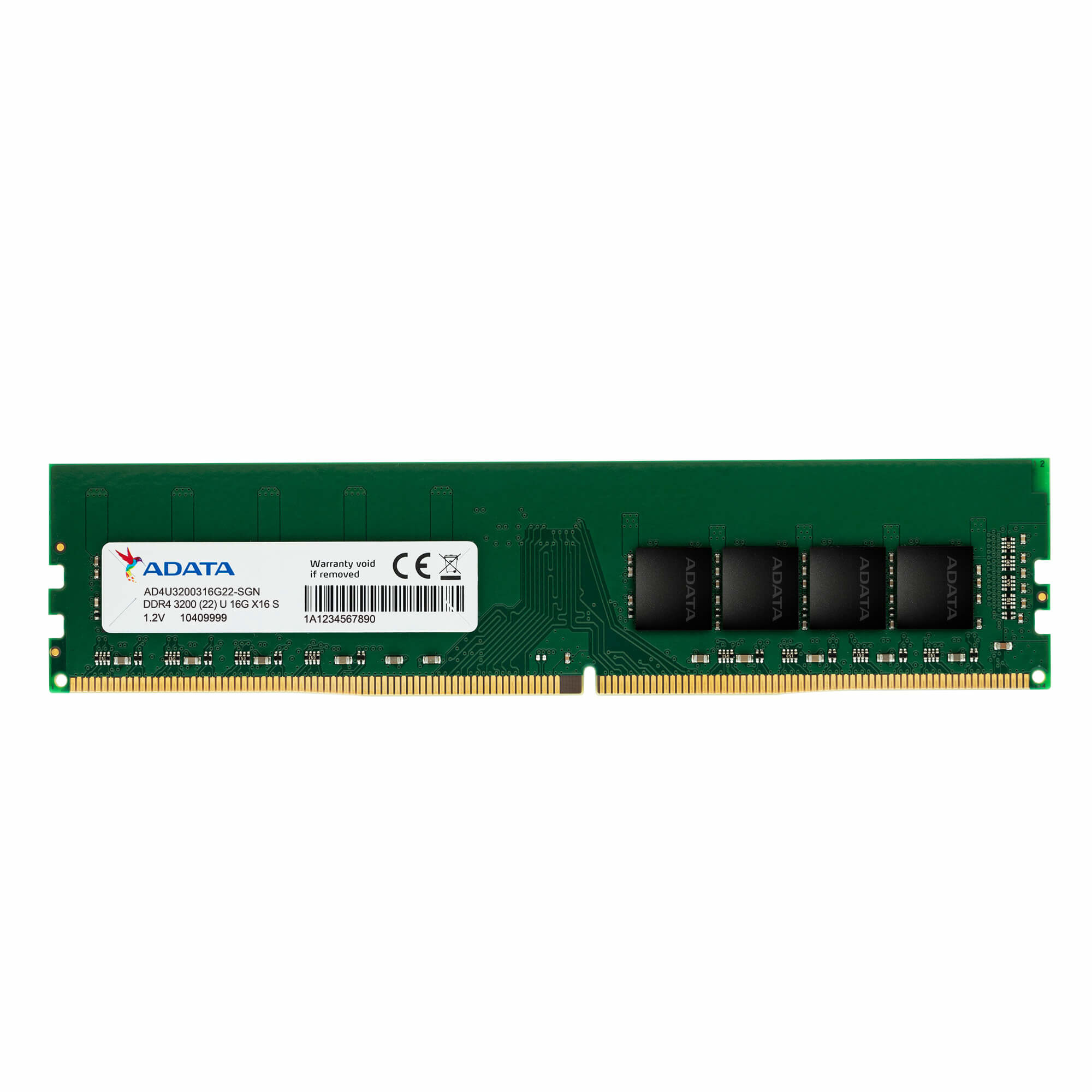 Image of ADATA AD4U320016G22-SGN memory module 16 GB 1 x 16 GB DDR4 3200 MHz