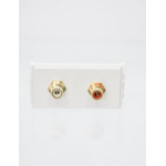 Vivolink WI221285 socket-outlet 2 x RCA White