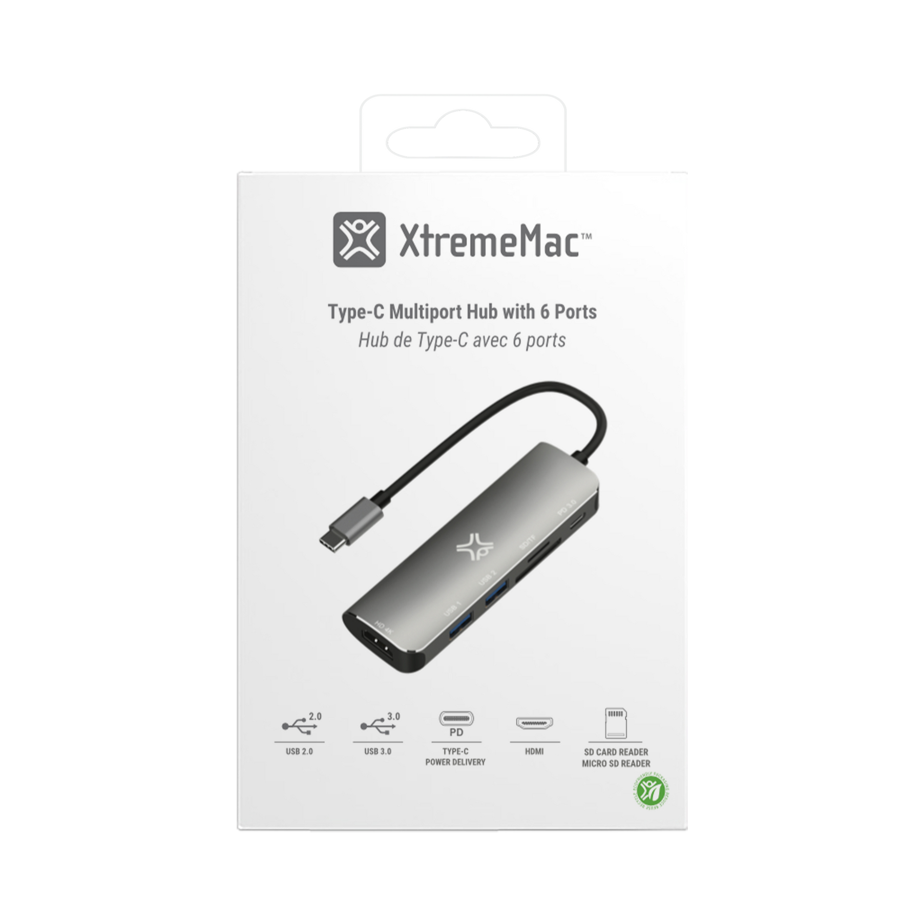 XtremeMac TypeC Hub with 6 Ports, 29 in distributor/wholesale stock