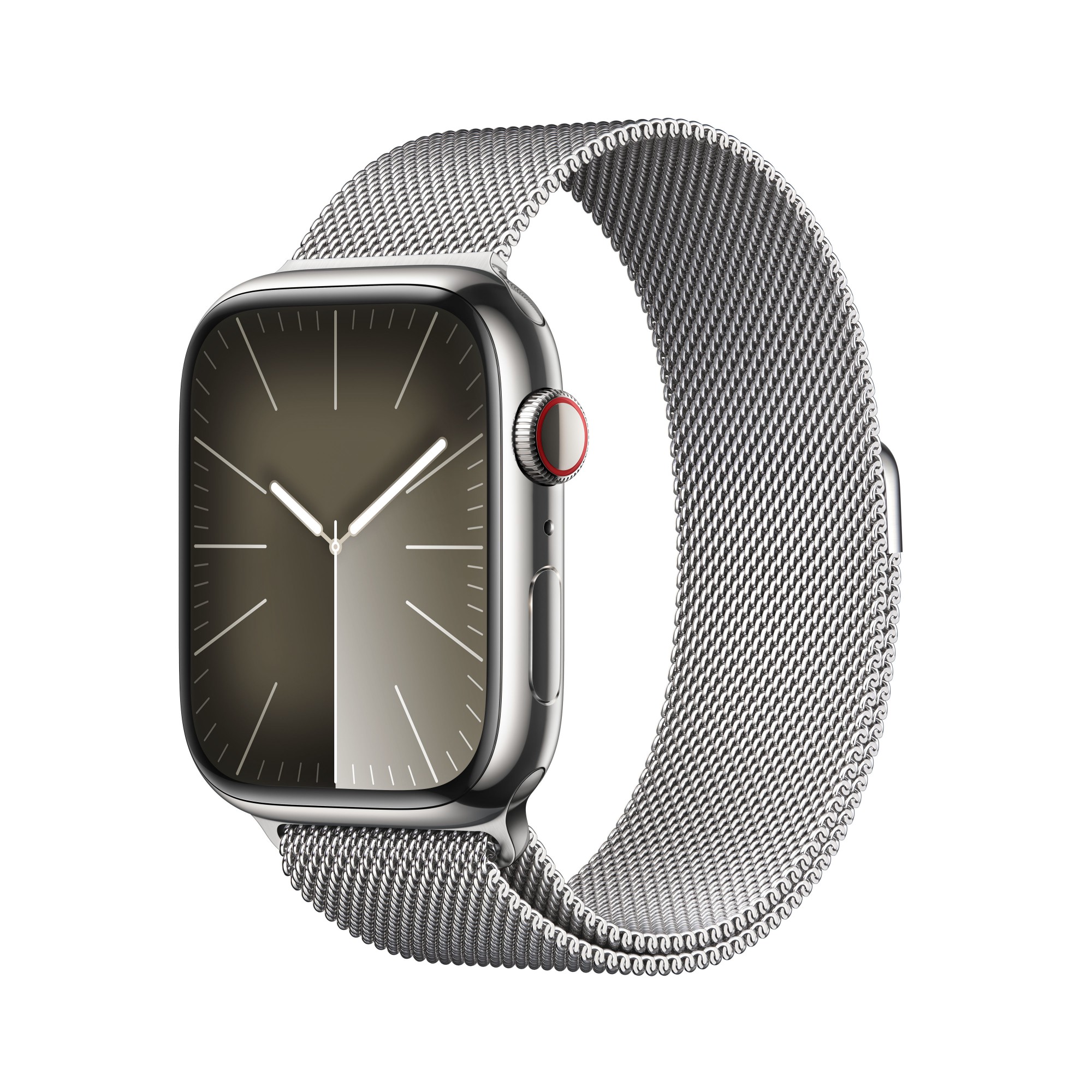 Photos - Smartwatches Apple Watch Series 9 45 mm Digital 396 x 484 pixels Touchscreen 4G Sil MRM 