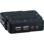 Inter-Tech KVM CS-21UA KVM-switch Zwart