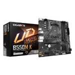 GIGABYTE B550M K Motherboard - AMD Ryzen 5000 CPUs, up to 4733MHz DDR4, 1xPCIe 4.0 + 1xPCIe 3.0 M.2, 1GbE LAN, USB 3.2 Gen 1