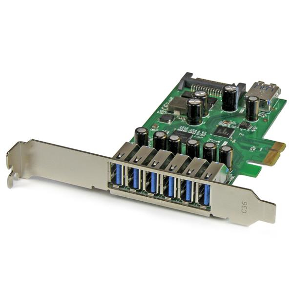 Image of StarTech.com 7-Port PCI Express USB 3.0 Card - Standard and...