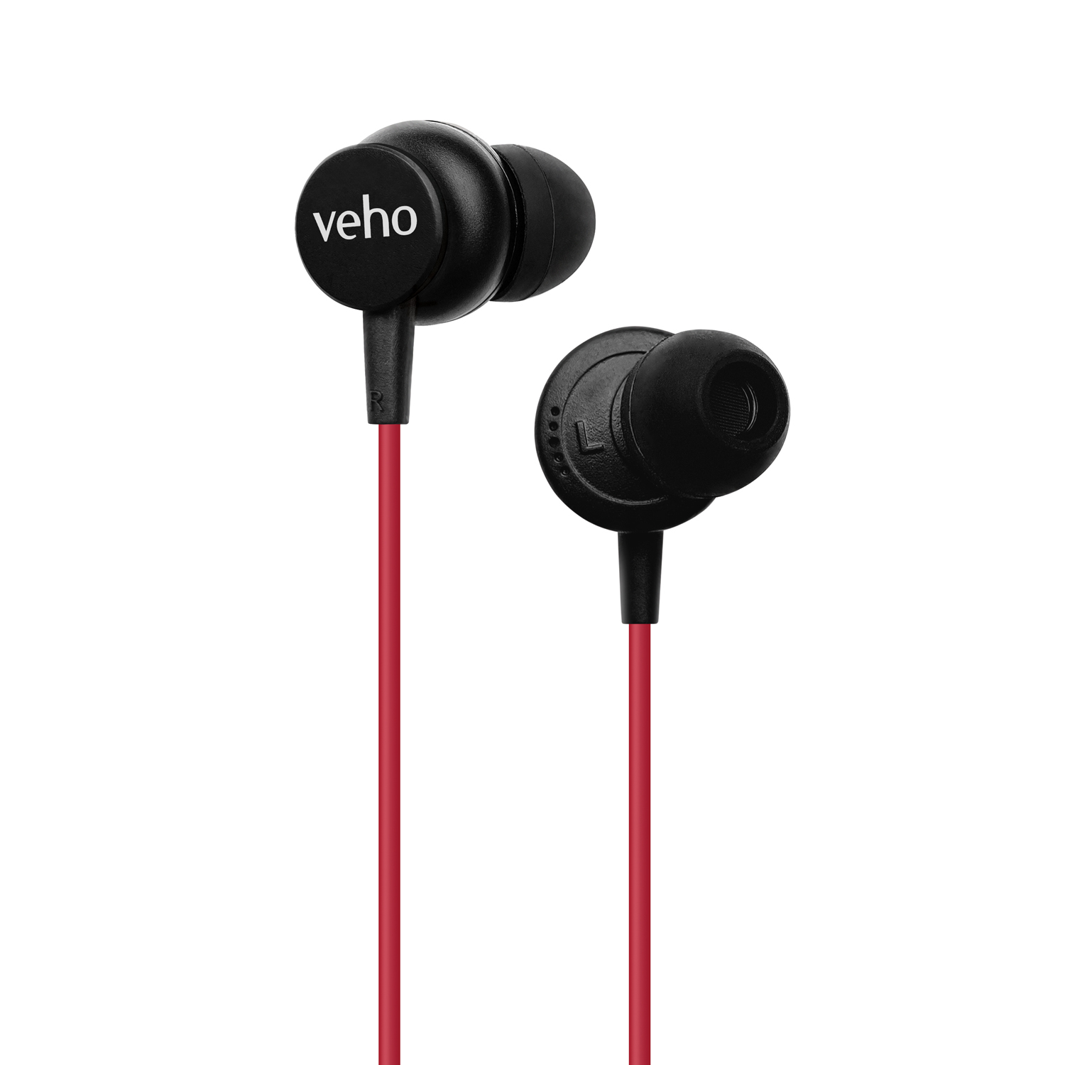 Veho Z-3 In-Ear Stereo Headphones with Built-in Microphone and Remote Control  Red (VEP-105-Z3-R)