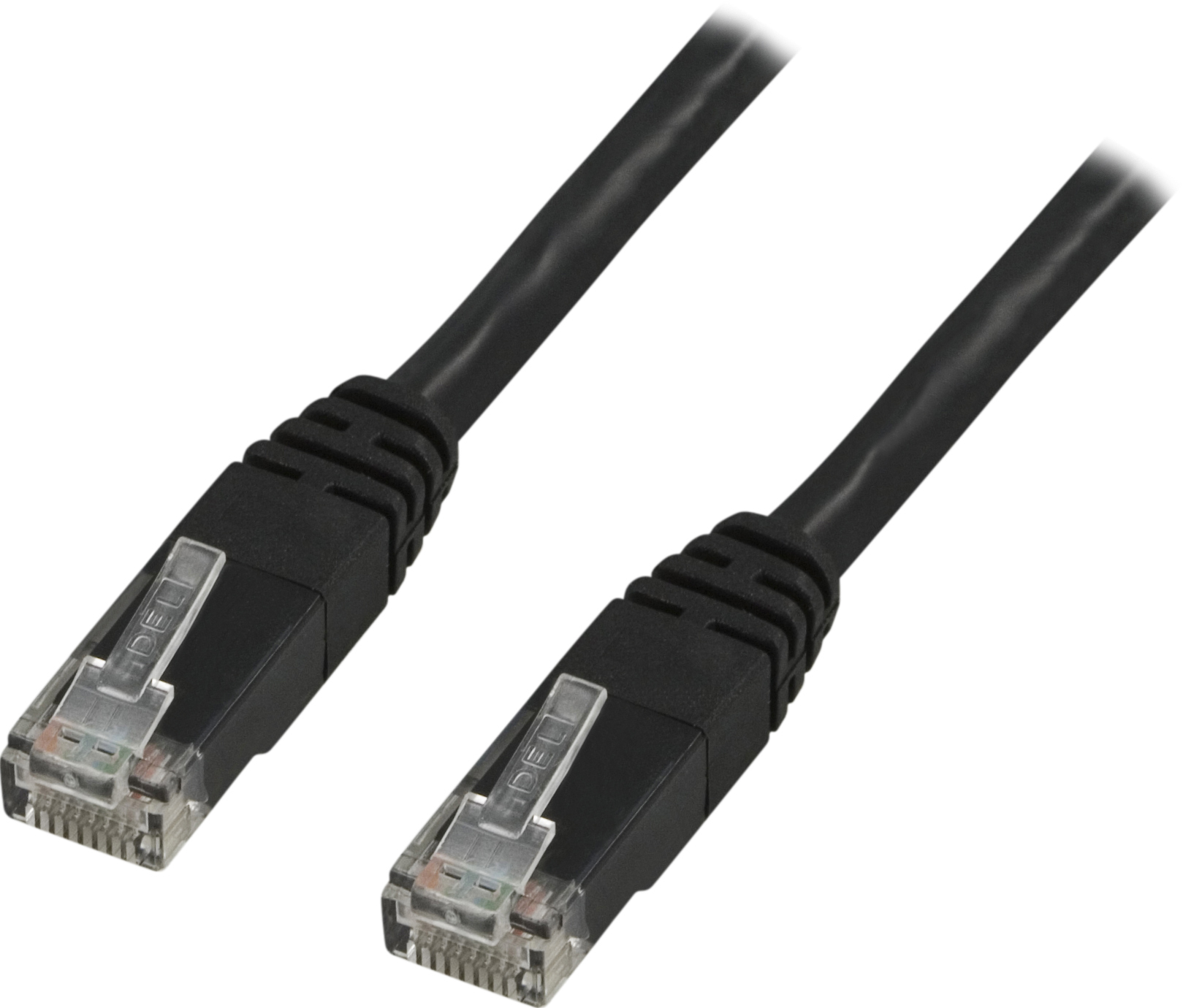 EU Product - Network cable UTP Cat6 patch cable 0.5m - black thumbnail