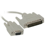 C2G DB9F to DB25M Modem Cable 6ft serial cable 72" (1.83 m)