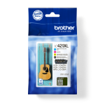 Brother LC-421XLVALDR Ink cartridge multi pack Bk,C,M,Y Blister, 4x500 pages Pack=4 for Brother DCP-J 1050