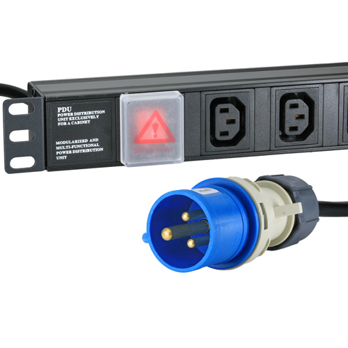 Cablenet 20 Way IEC - C13 Vertical 1.5u PDU with 16Amp Commando 3m Feed