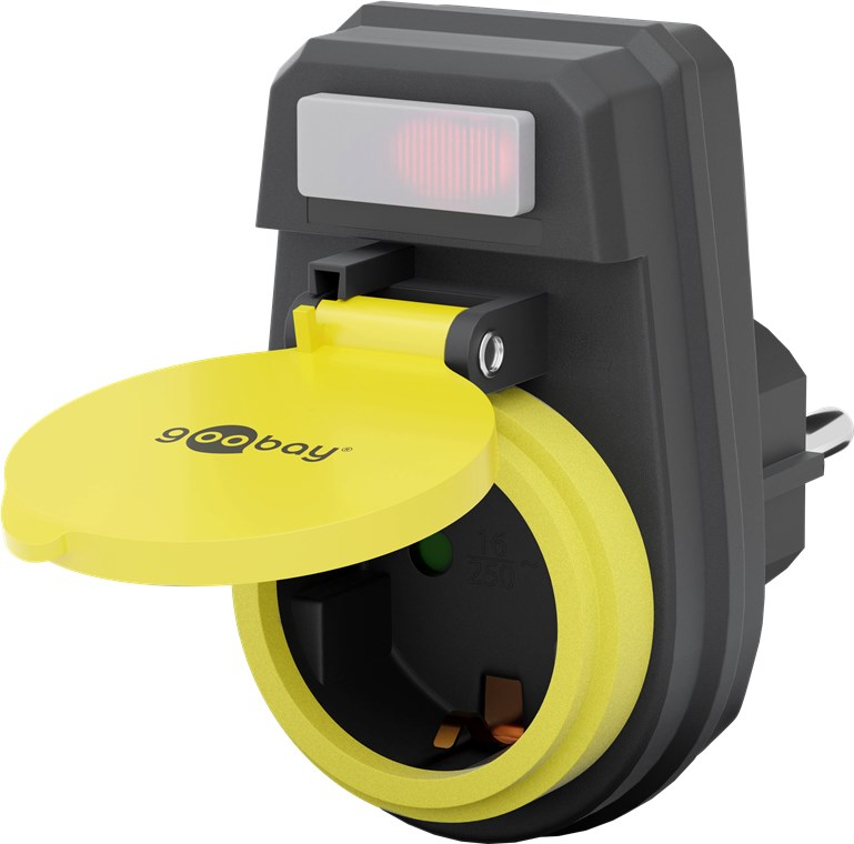 EU Product - Power outlet for outdoor use - Black thumbnail