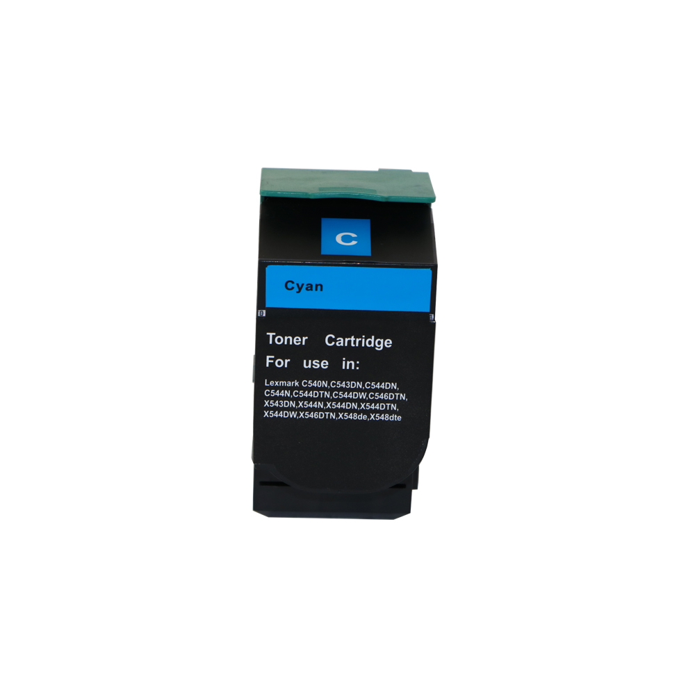Image of CTS Wholesale Remanufactured Lexmark C544 Hi Yld Cyan Toner C544XICG C