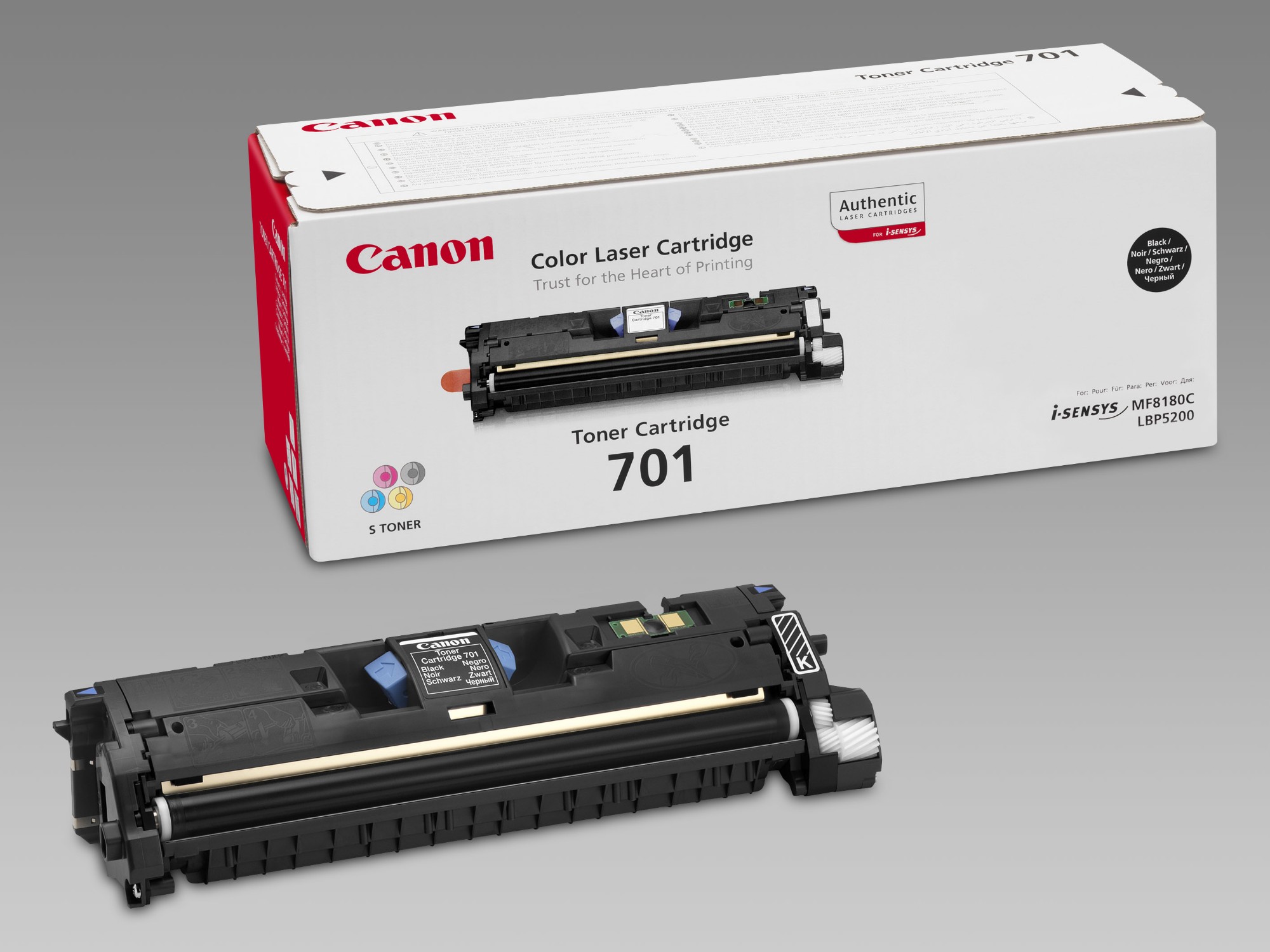Canon 9287A003/701BK Toner black, 5K pages/5% for Canon LBP-5200