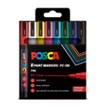 Uni-Ball 8 Pack Paint Markers 3M Fine Standard Colours