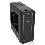 GAMEMAX Vegas Black with 2 x 12cm Front Fans with 7 Colour LED Fascia