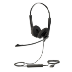 Jabra Biz 1100 USB Duo Headset Wired Head-band Office/Call center Black