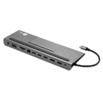 Siig JU-DK0E11-S1 interface hub USB 3.2 Gen 1 (3.1 Gen 1) Type-C 5000 Mbit/s Black, Gray