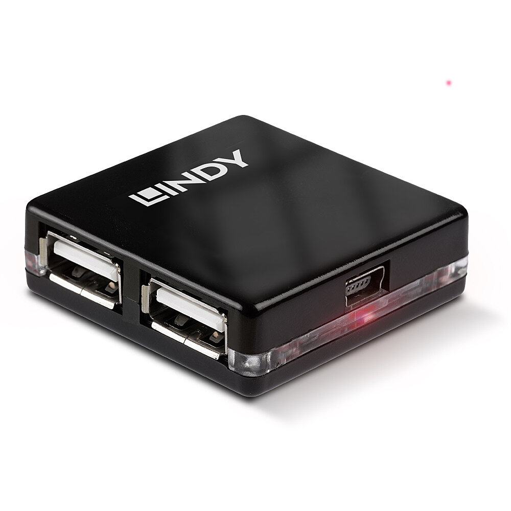 Image of Lindy USB 2.0 Mini Hub 4 Port