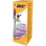 BIC Cristal Fun Purple Ball Pen 929055