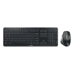 CHERRY Stream desktop ultimate keyboard Mouse included Home/Office USB + RF Wireless + Bluetooth QWERTY English Black