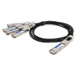 AddOn Networks Q200G-4Q28G-PDAC1M-AO InfiniBand/fibre optic cable 39.4" (1 m) QSFP-DD 4xQSFP28 Black, Silver