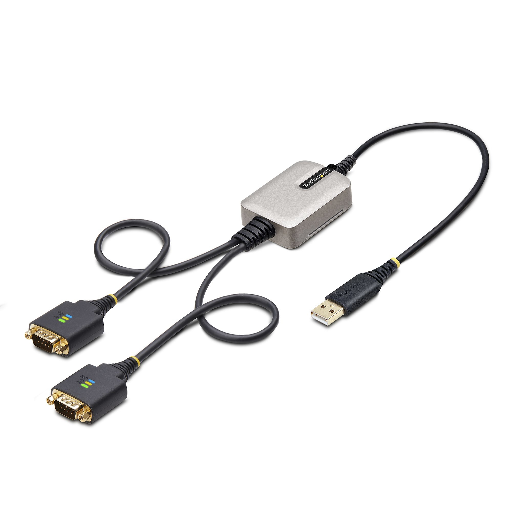 Photos - Cable (video, audio, USB) Startech.com 2ft  2-Port USB to Serial Adapter Cable, Interchang 2P1 (60cm)