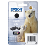 Epson C13T26014012|26 Ink cartridge black, 220 pages 6.2ml for Epson XP 600