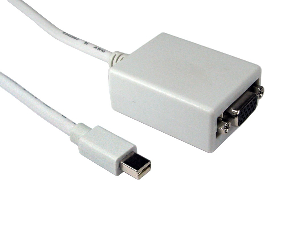 Cables Direct Mini DP/VGA 3m Mini DisplayPort VGA (D-Sub) White