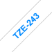 Brother TZE-243 DirectLabel blue on white 18mm x 8m for Brother P-Touch TZ 3.5-18mm/36mm/6-18mm/6-24mm/6-36mm